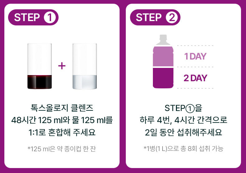톡스올로지클렌즈48시간섭취방법